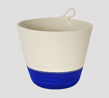 Load image into Gallery viewer, Mia Melange Planter Small – Blue Block