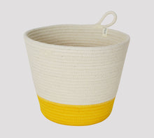 Load image into Gallery viewer, Mia Melange Planter Small – Yellow Block