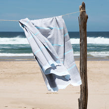 Load image into Gallery viewer, Mungo Tawulo Hand Towel & Bath Sheet (Aqua)