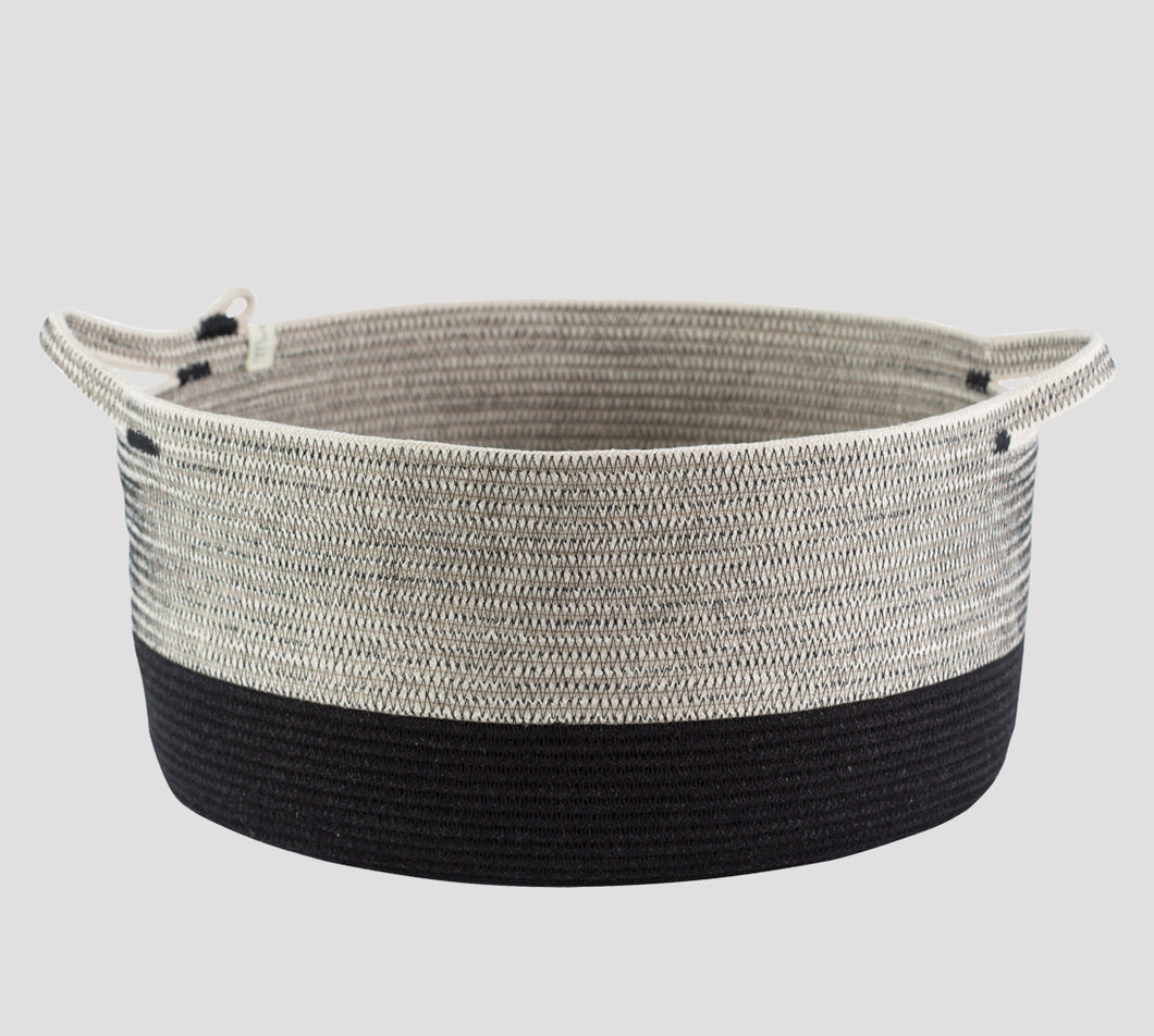 Mia Melange – Handle Basket (Liquorice)