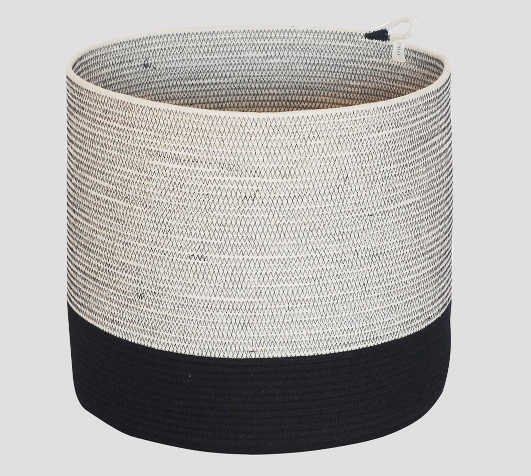 Mia Melange – Cylinder Basket XL (Liquorice)