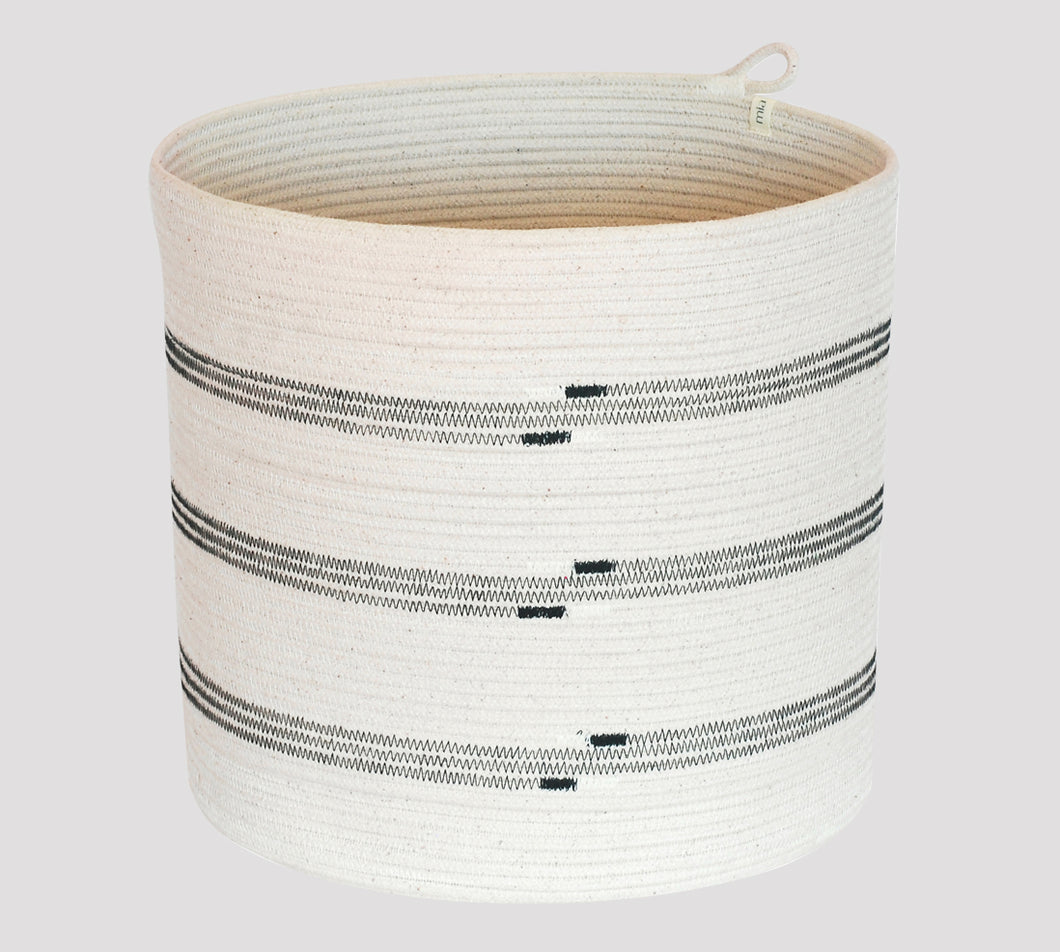 Mia Melange – Cylinder Basket XL (Stitched)
