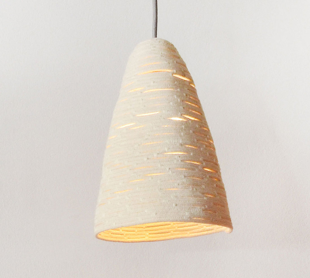 Mia Melange Beehive Lamp Shade (Ivory)