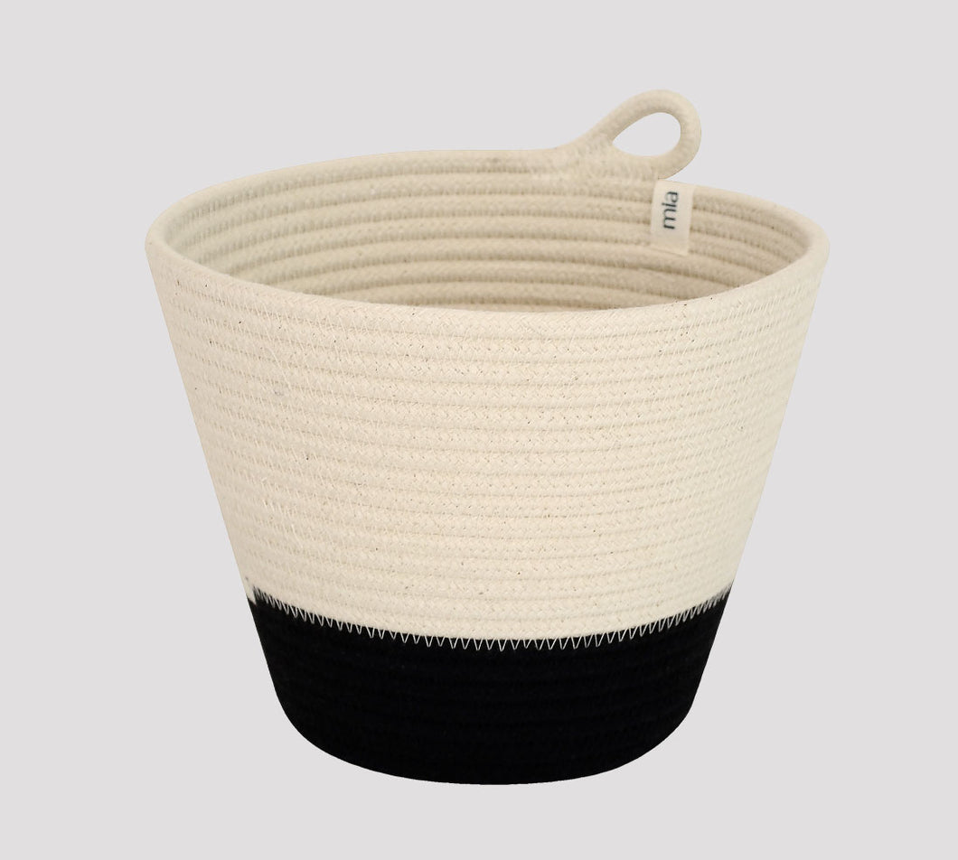 Mia Melange Planter Small – Black Block